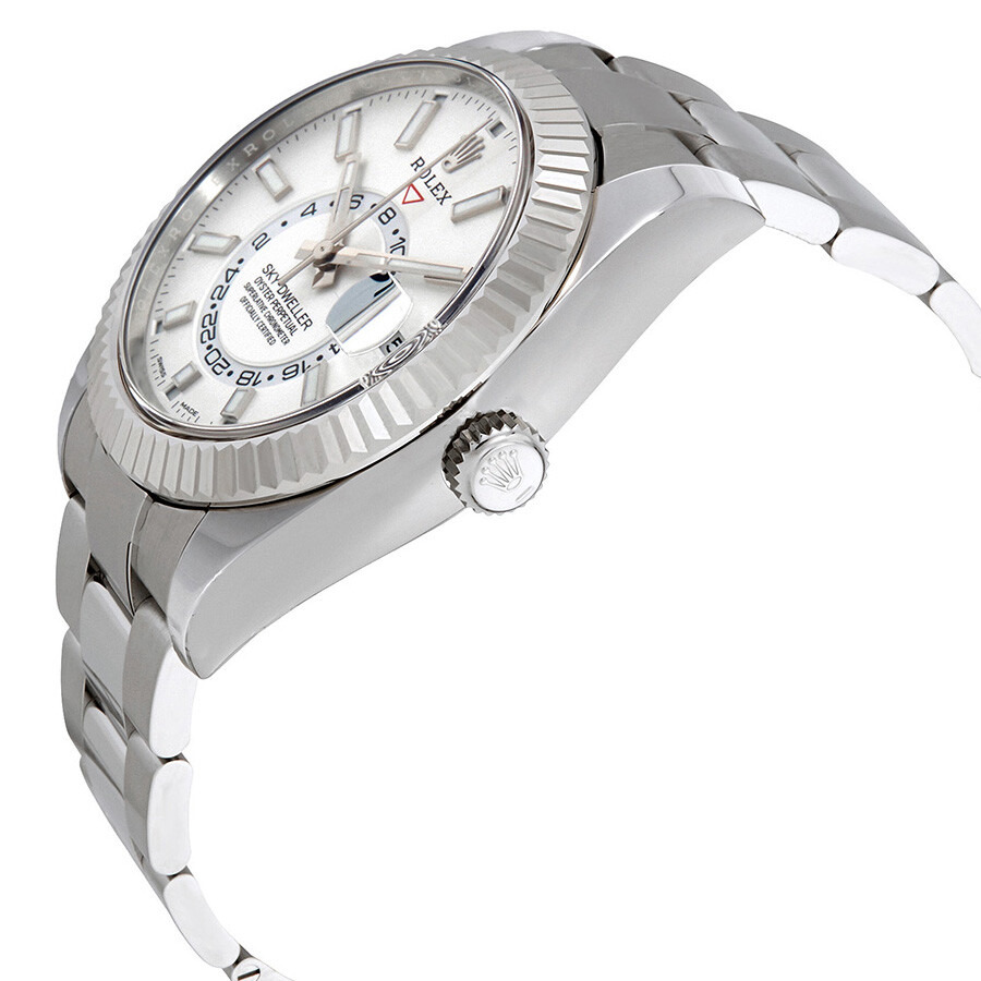Pre-owned Rolex Sky Dweller GMT Automatic White Dial Men's Watch 326934WSO - 2
