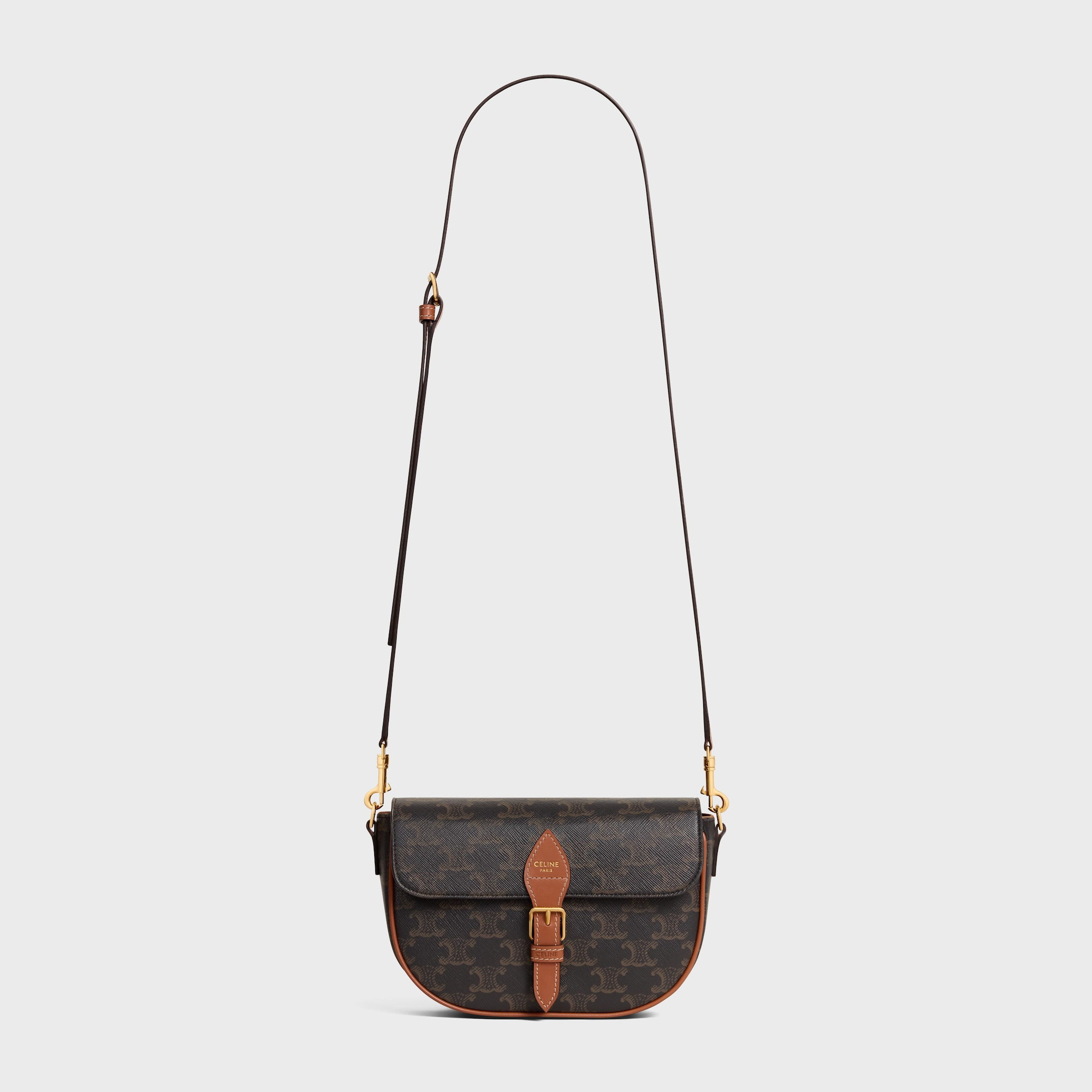 FOLCO SHOULDER BAG IN Triomphe Canvas and Calfskin - 6