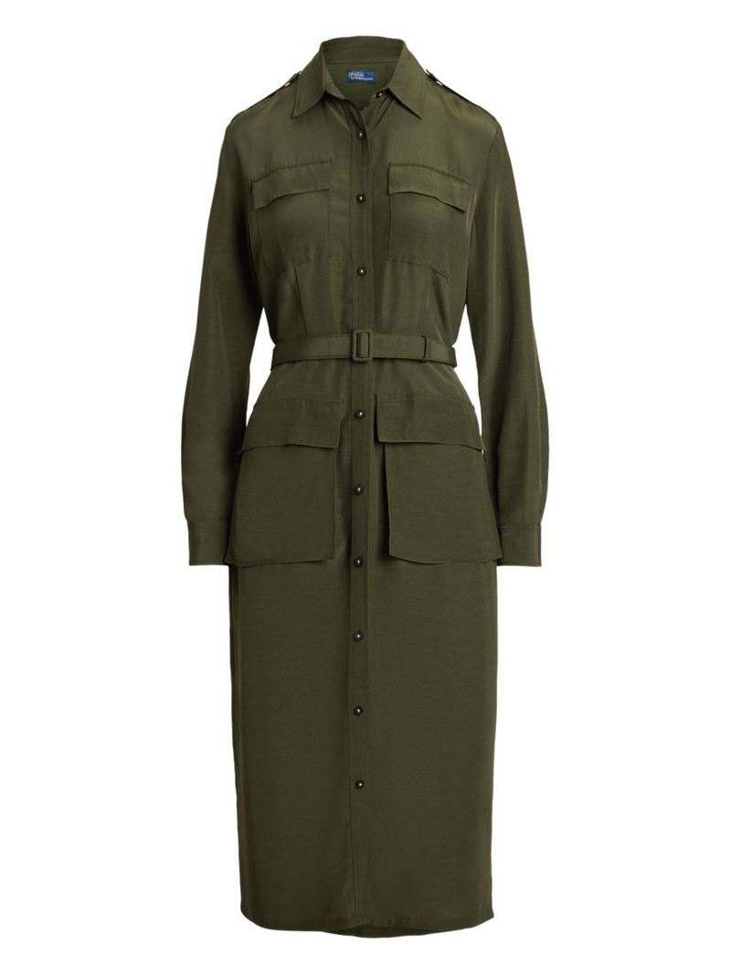 button-up shirt midi dress 1
