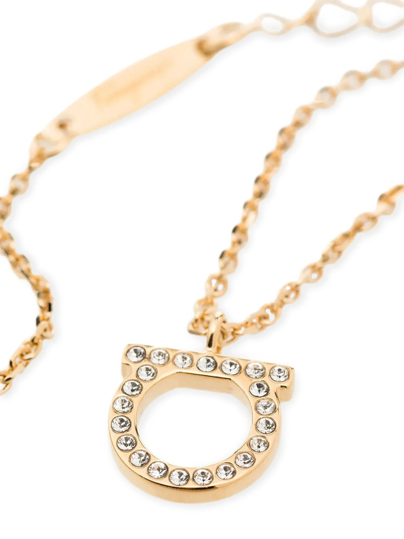 FERRAGAMO Gancini crystals necklace outlook