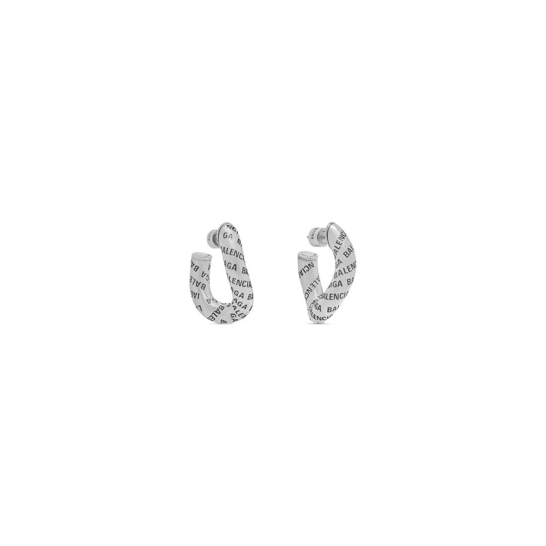 logo earrings - 4