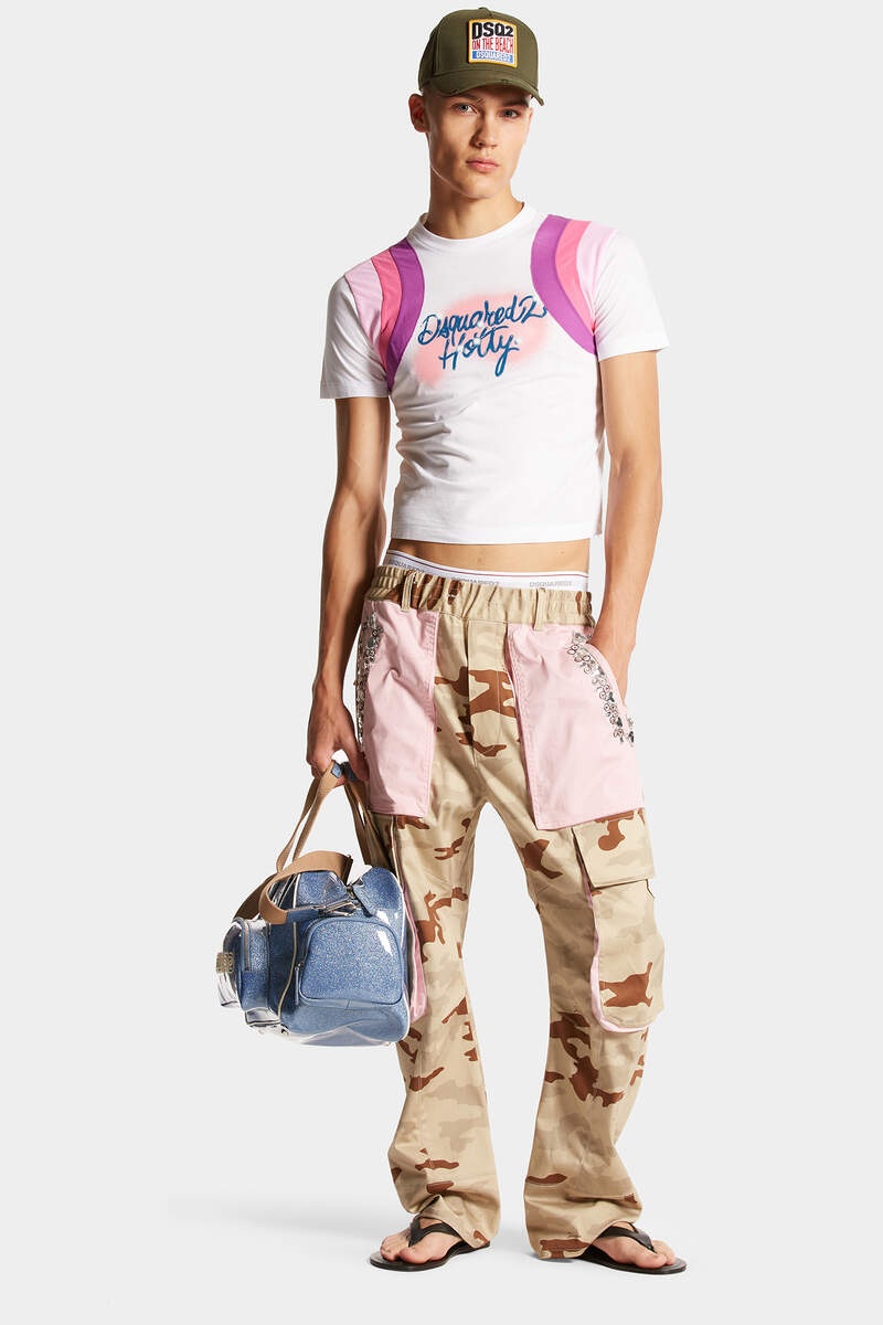 DIAMOND CAMOU CARGO PANTS - 3