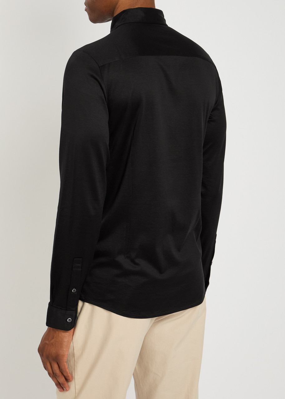 Emporio Armani Logo-appliqué Jersey Shirt - 3