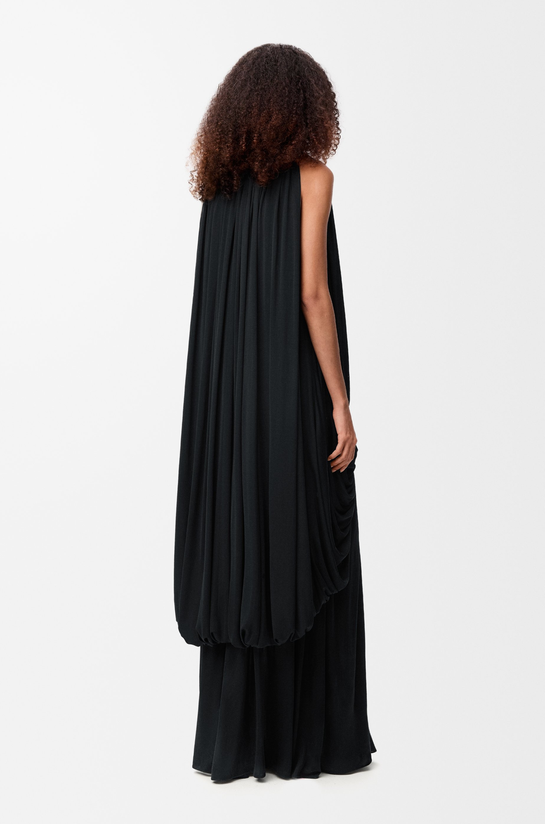 Draped dress in silk - 4