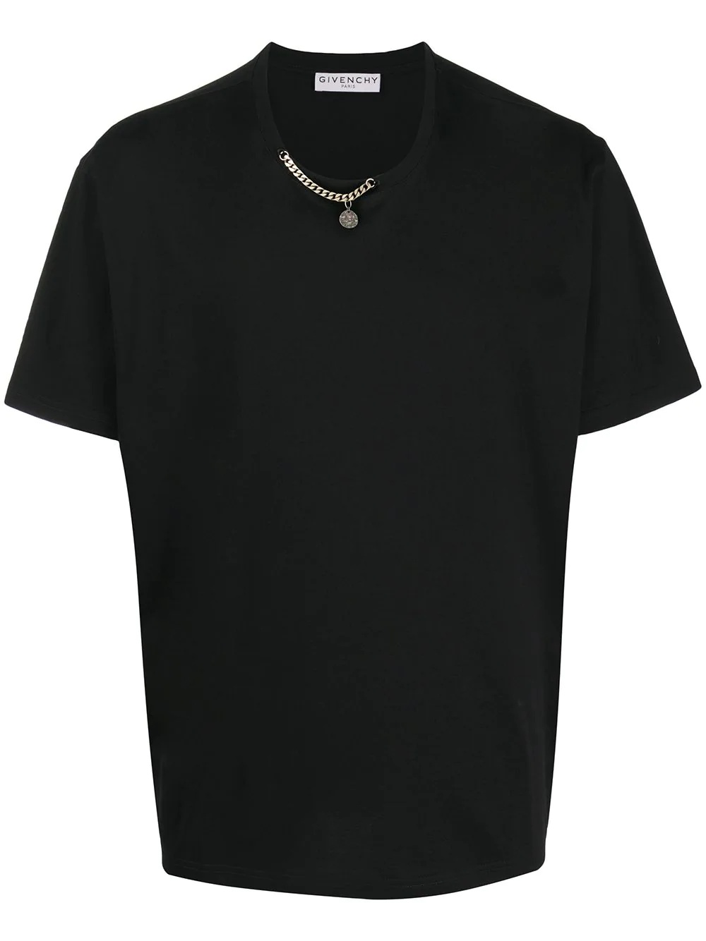 chain detail T-shirt - 1