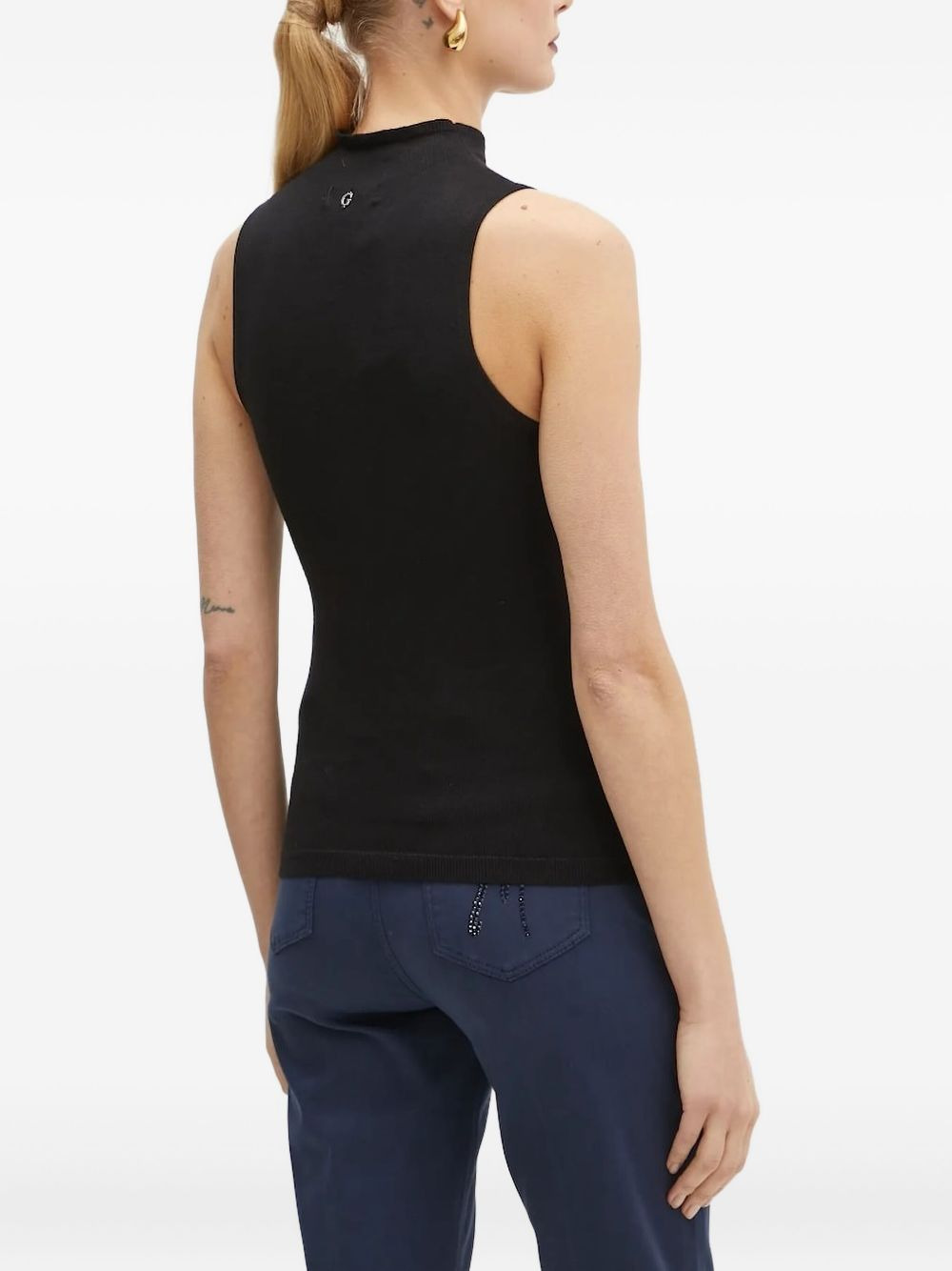 embellished mock-neck top - 2