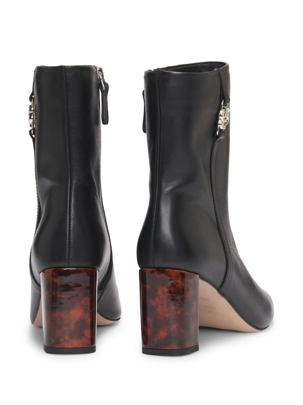 75mm leather ankle boots - 3
