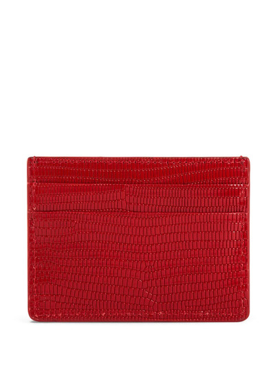 Giuseppe Zanotti Miki lizard-effect cardholder outlook