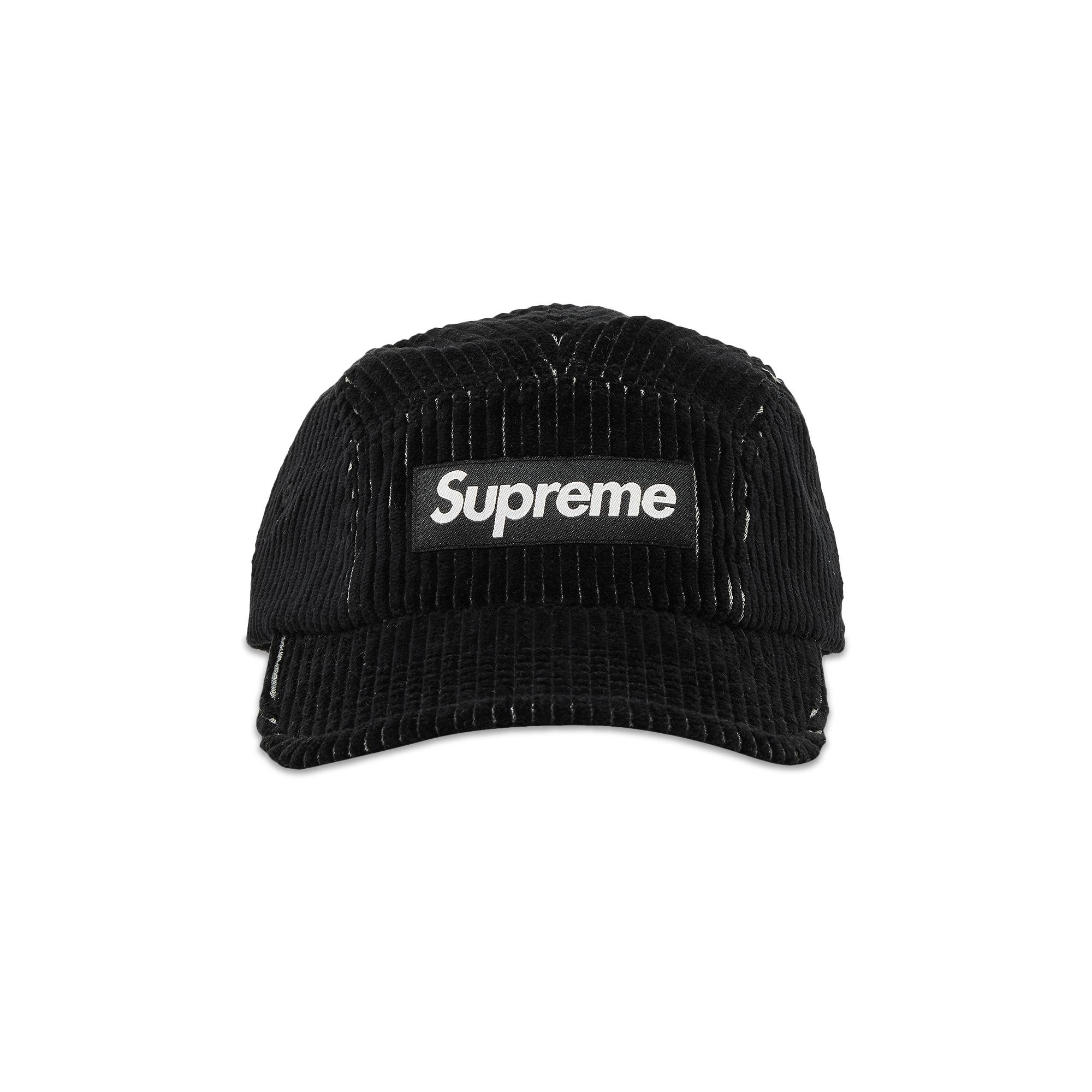 Supreme Supreme 2-Tone Corduroy Camp Cap 'Black' | REVERSIBLE