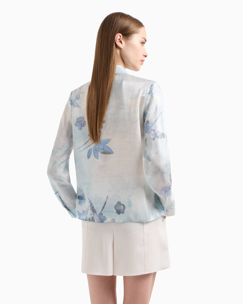 SHIRT IN TRILOBAL FABRIC WITH BATIK FLOWER PRINT 3