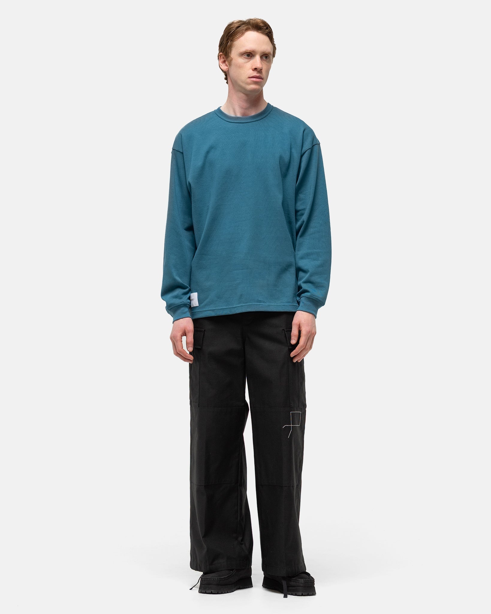 wtaps L SIGN LS COTTON 西山徹　03 TEAL WTAPS Sign / LS / Cotton Teal | havenshop | REVERSIBLE
