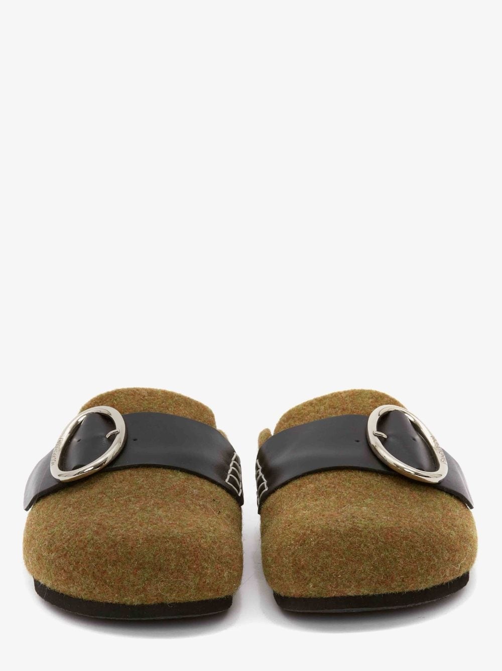 MEN’S FELT BUCKLE LOAFER MULES - 3