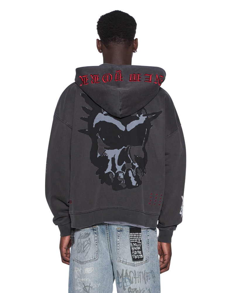 GRAFF EKCESS ZIP THRU HOODIE FADED BLACK 1