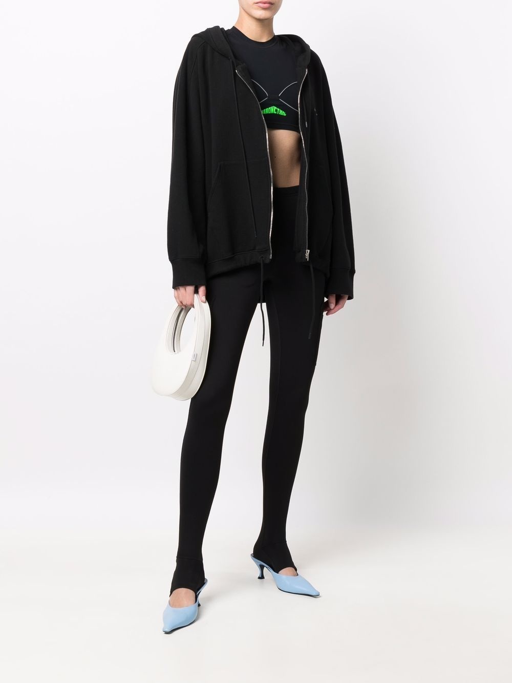 multi-pocket slip-on leggings - 2