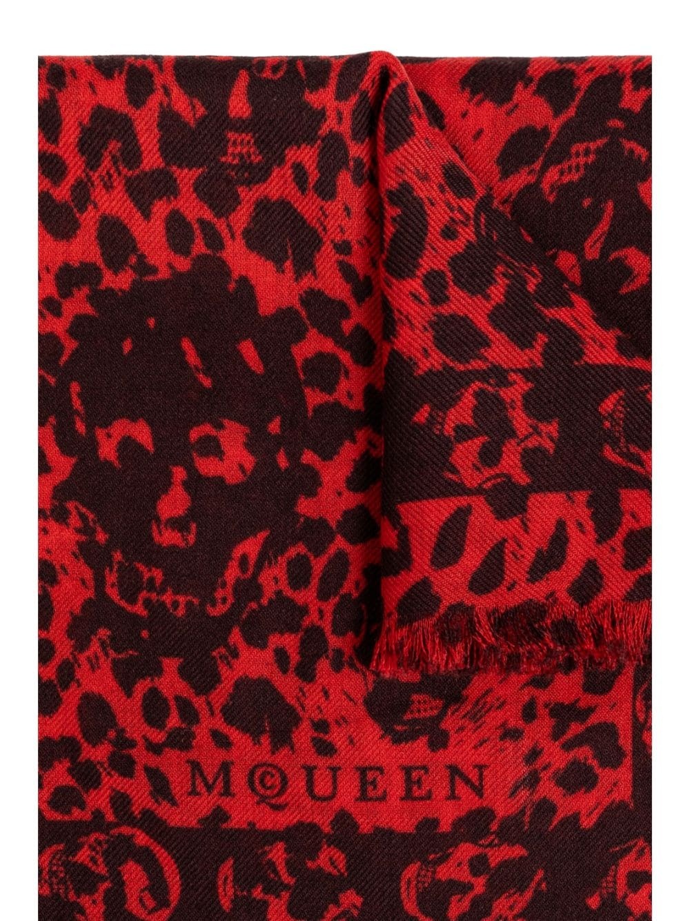 leopard skull-print scarf - 4