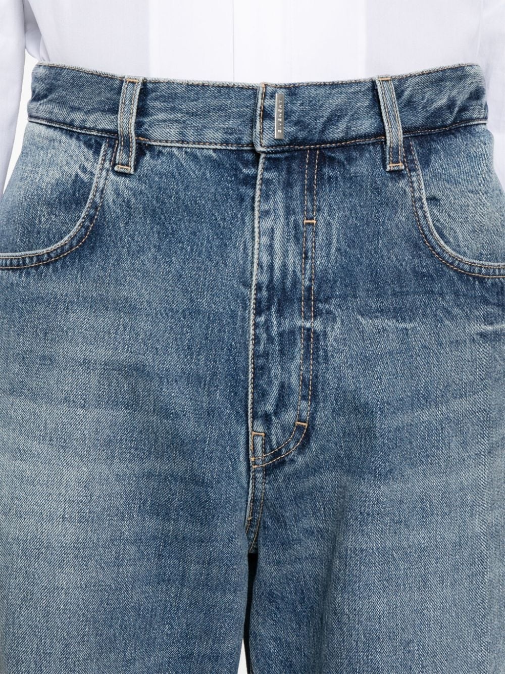 mid-rise straight-leg jeans - 5