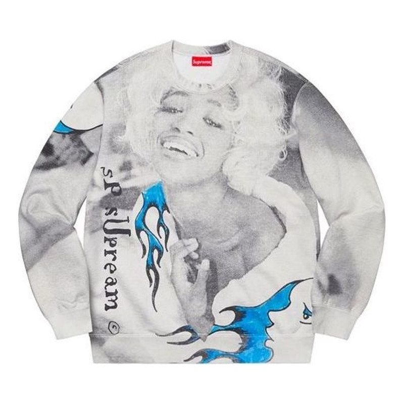 Supreme Naomi Crewneck 'White Grey Blue' SUP-SS20-704 - 1