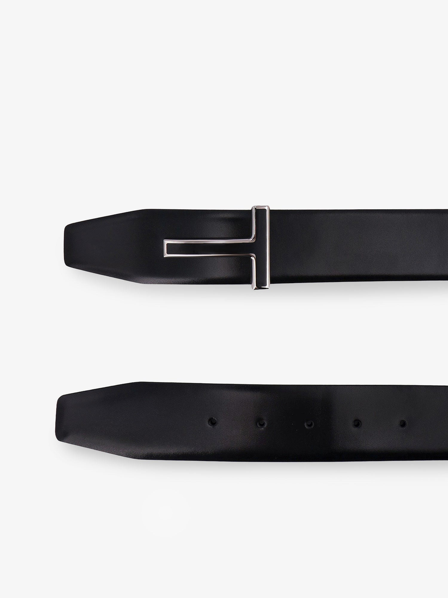 Tom Ford Leather Belt With Enamelled Logo - 2
