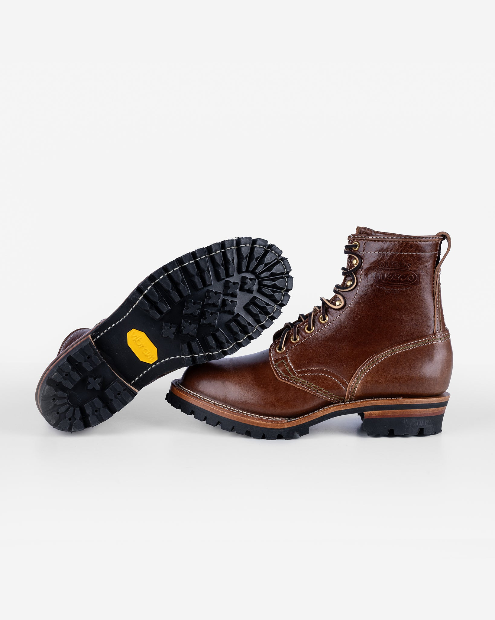 IHWE-JMHH-BRN Iron Heart Int'l x Wesco® - 8" Horween Horsehide Jobmaster® Boot - Brown - 4