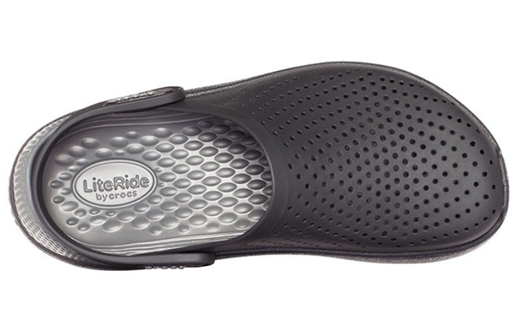 Crocs LiteRide Flash Shoes Unisex Gray Sandals 204592-0DD - 4