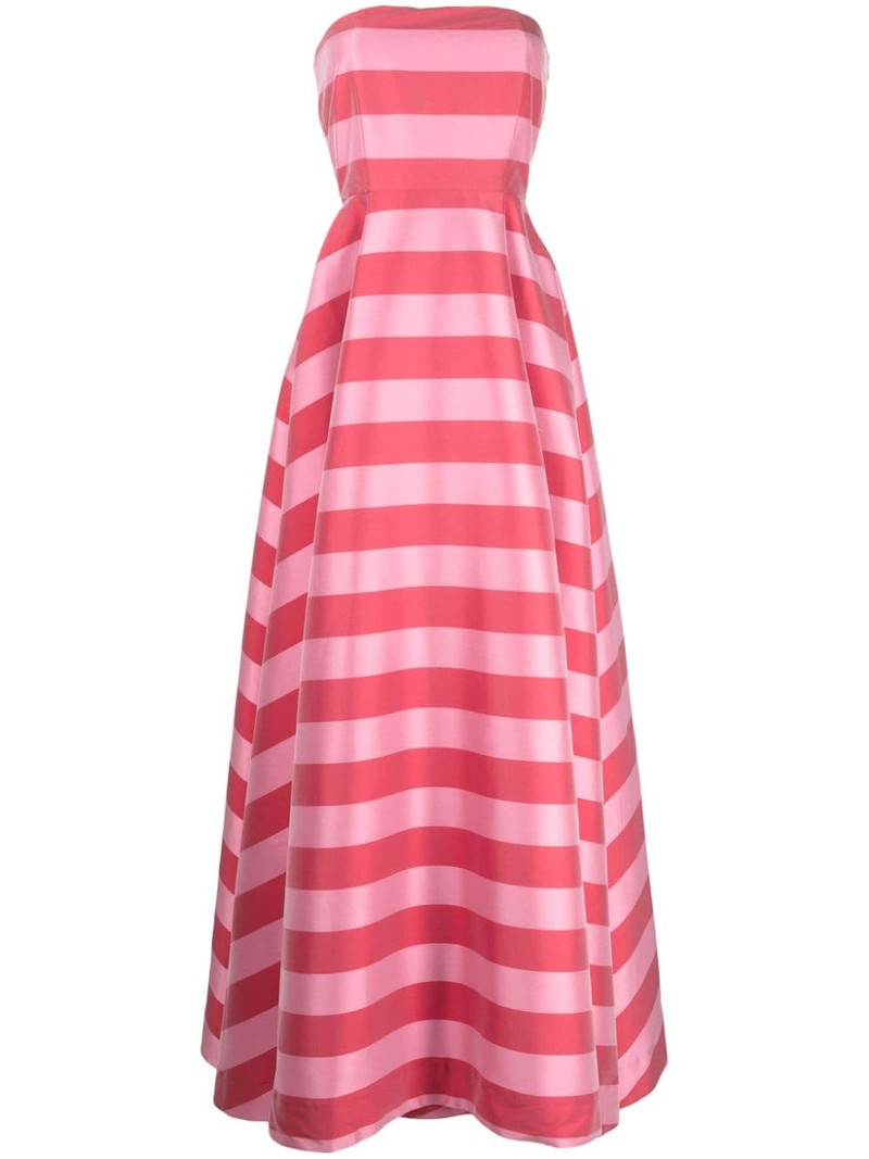 Isa striped flared gown 1