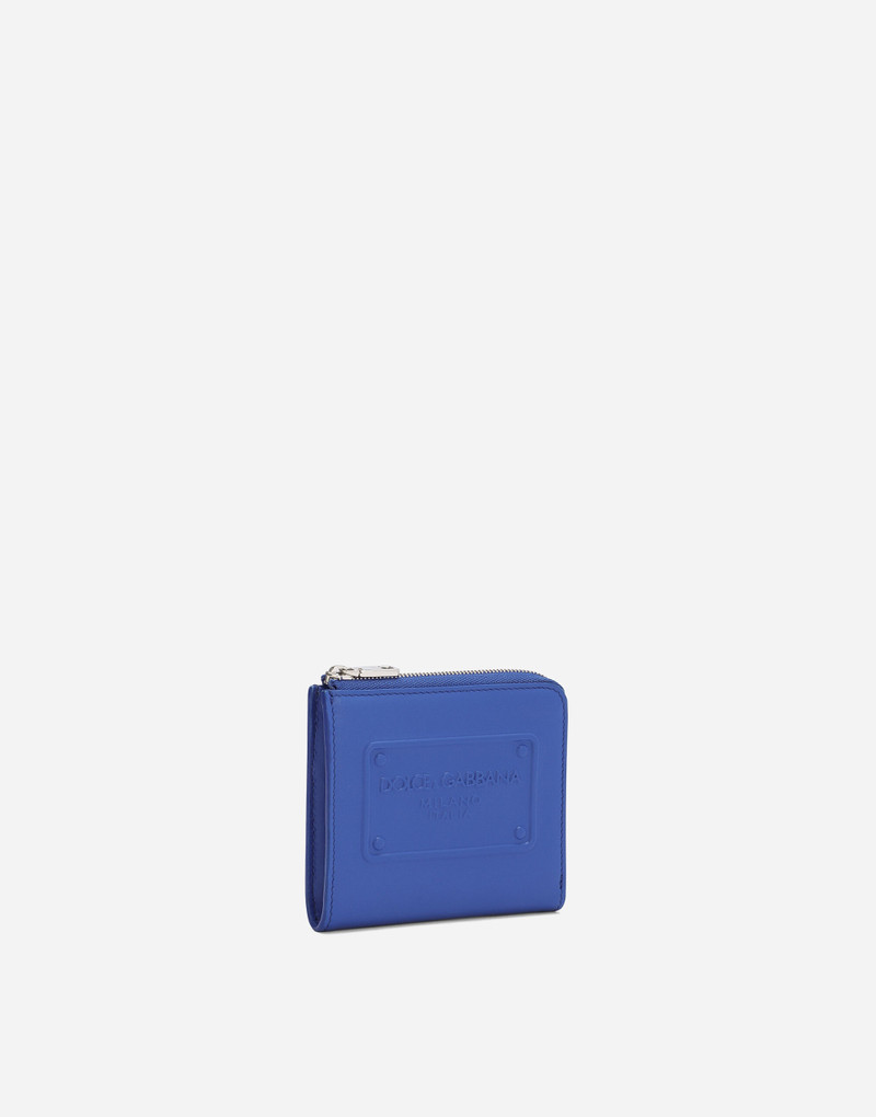 Dolce & Gabbana Calfskin card holder with raised logo outlook