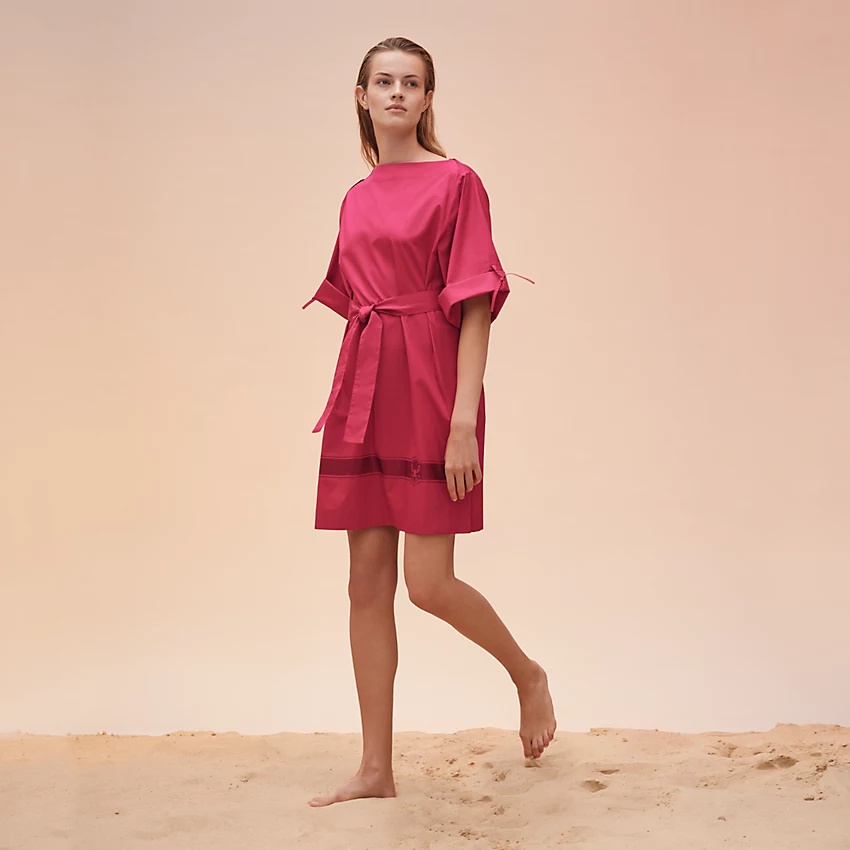 Embroidered beach dress - 1