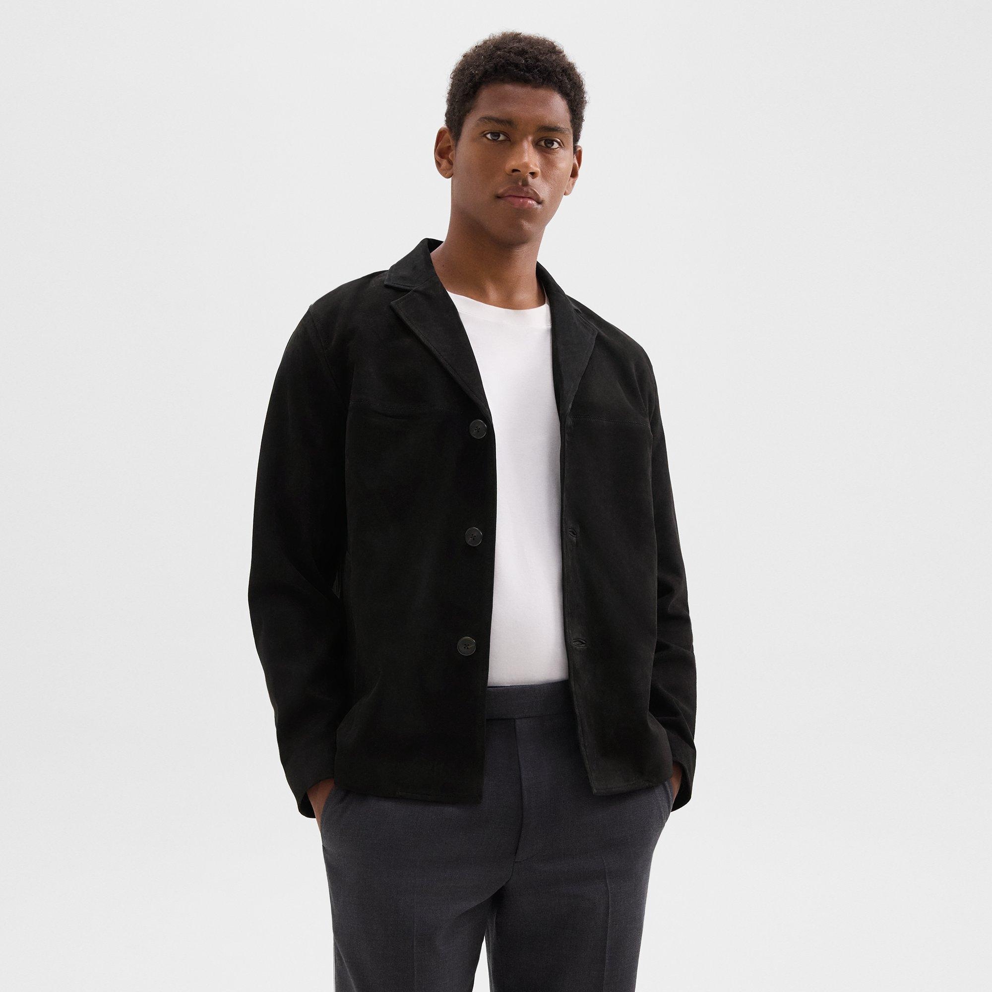 Straight Blazer in Suede - 3