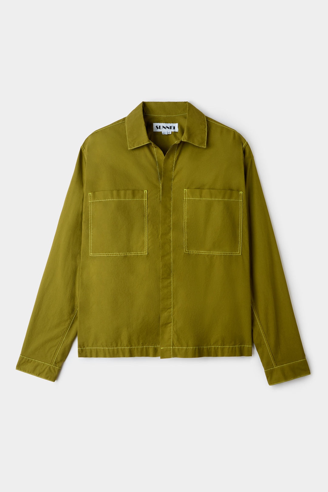 POCKET REGULAR SHIRT / olive green - 3