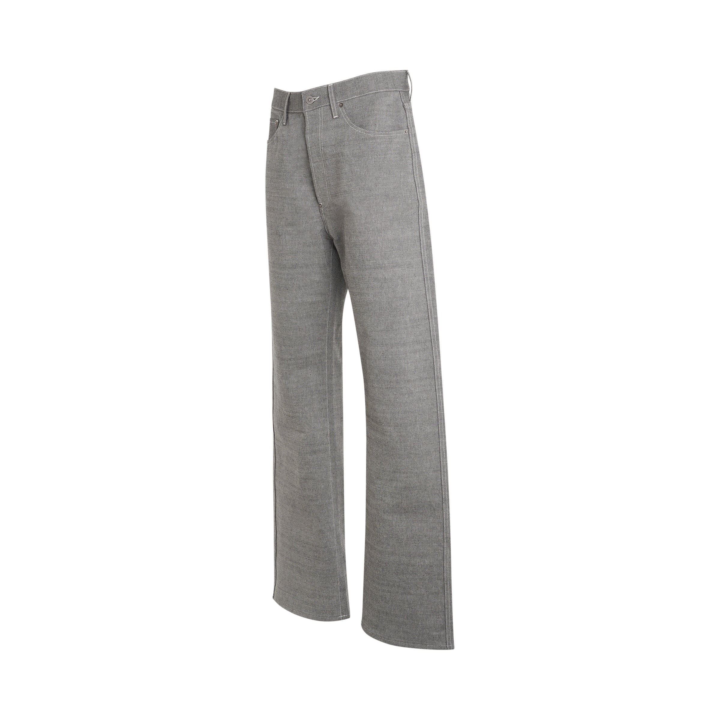 Maison Margiela Broken Twill 5 Pocket Pants in Caviar - 2