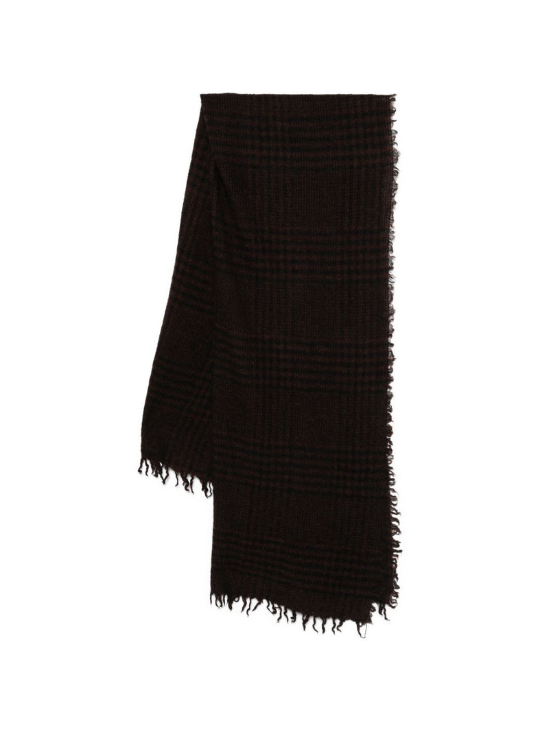 Principe check fringed scarf 1