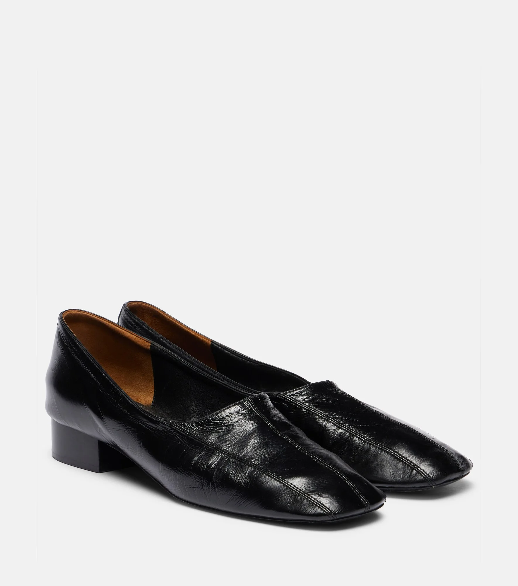 Leather slip-on shoes - 1