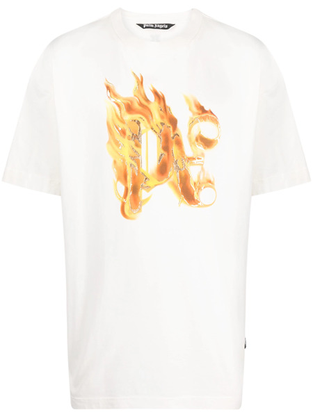 Burning T-shirt with print - 1