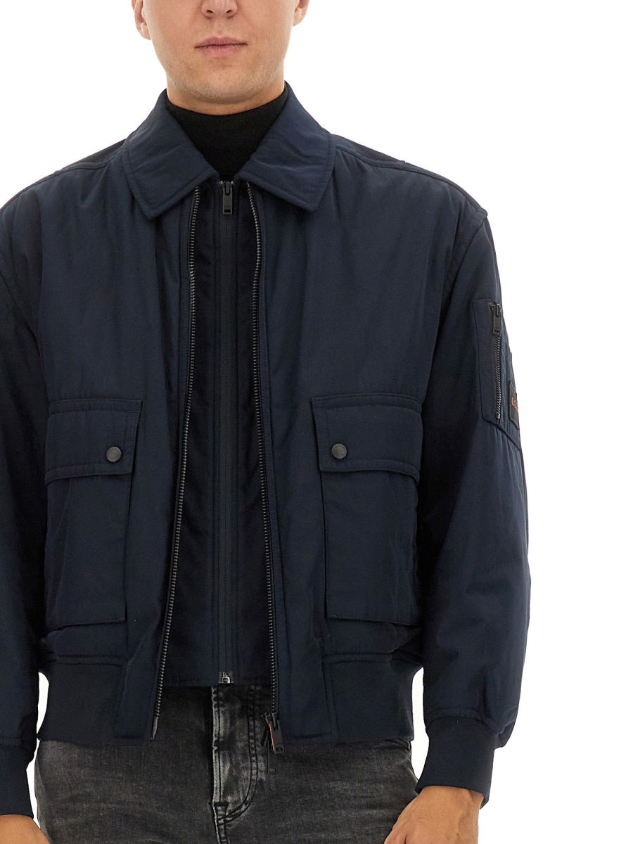Bomber Jacket With Removable Lining - 4