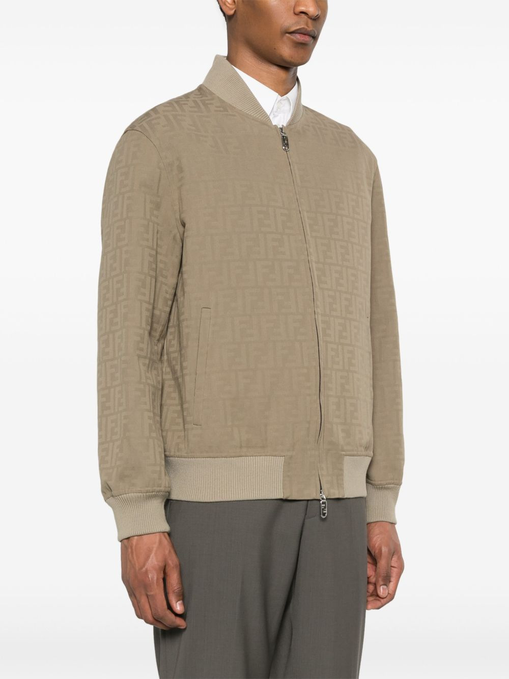 Zucca-jacquard bomber jacket - 3