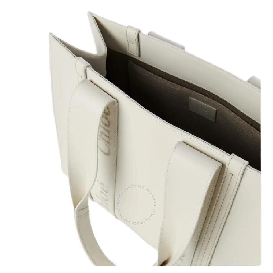 Chloe Woody Leather Logo Tote Bag - 2