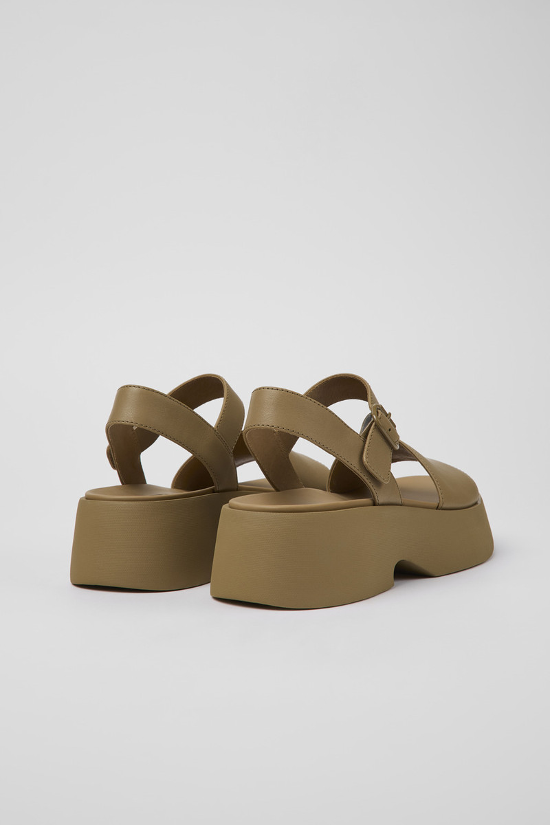 CAMPERLAB Brown Leather Sandal for Women outlook