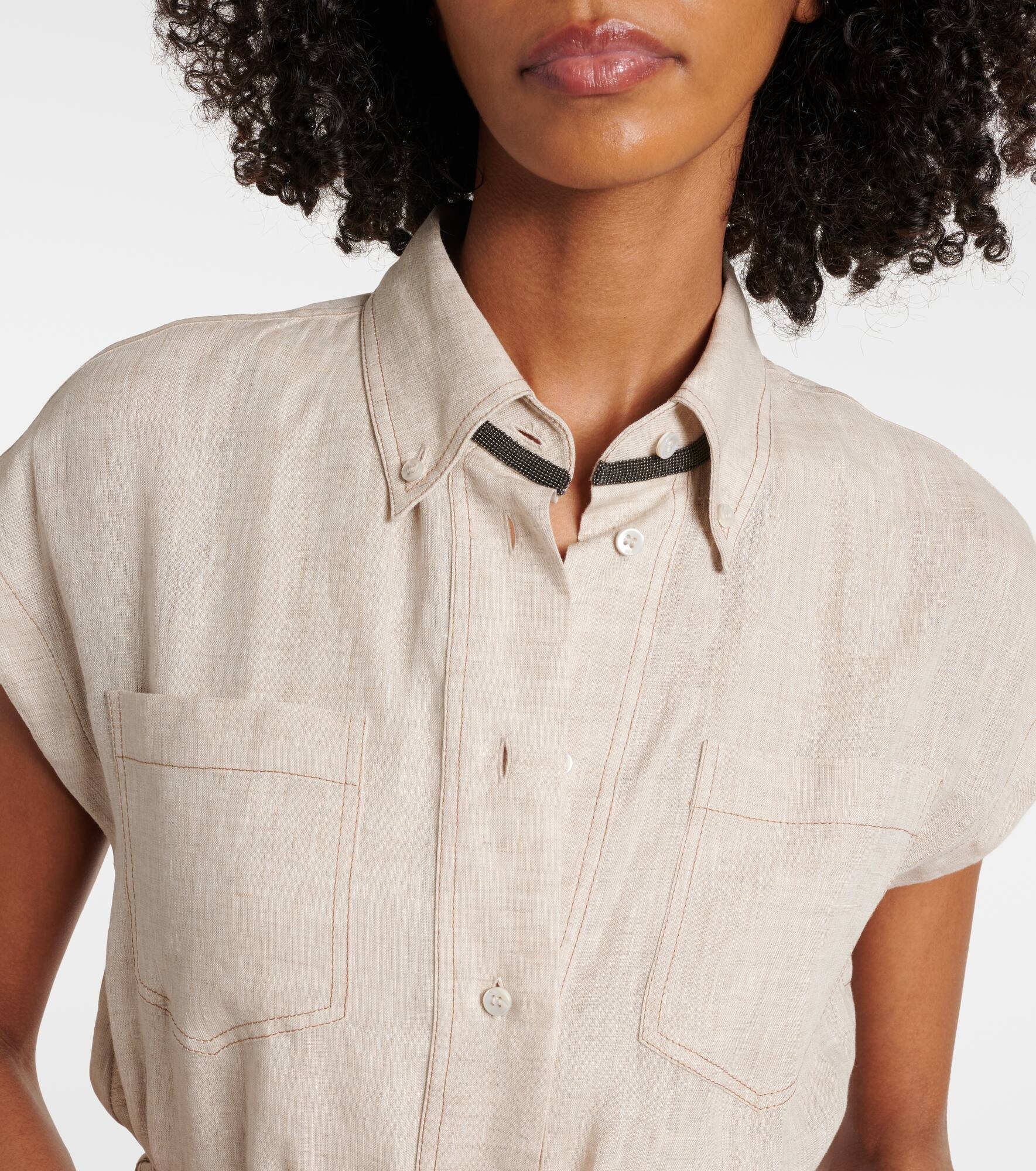 Linen maxi dress - 4
