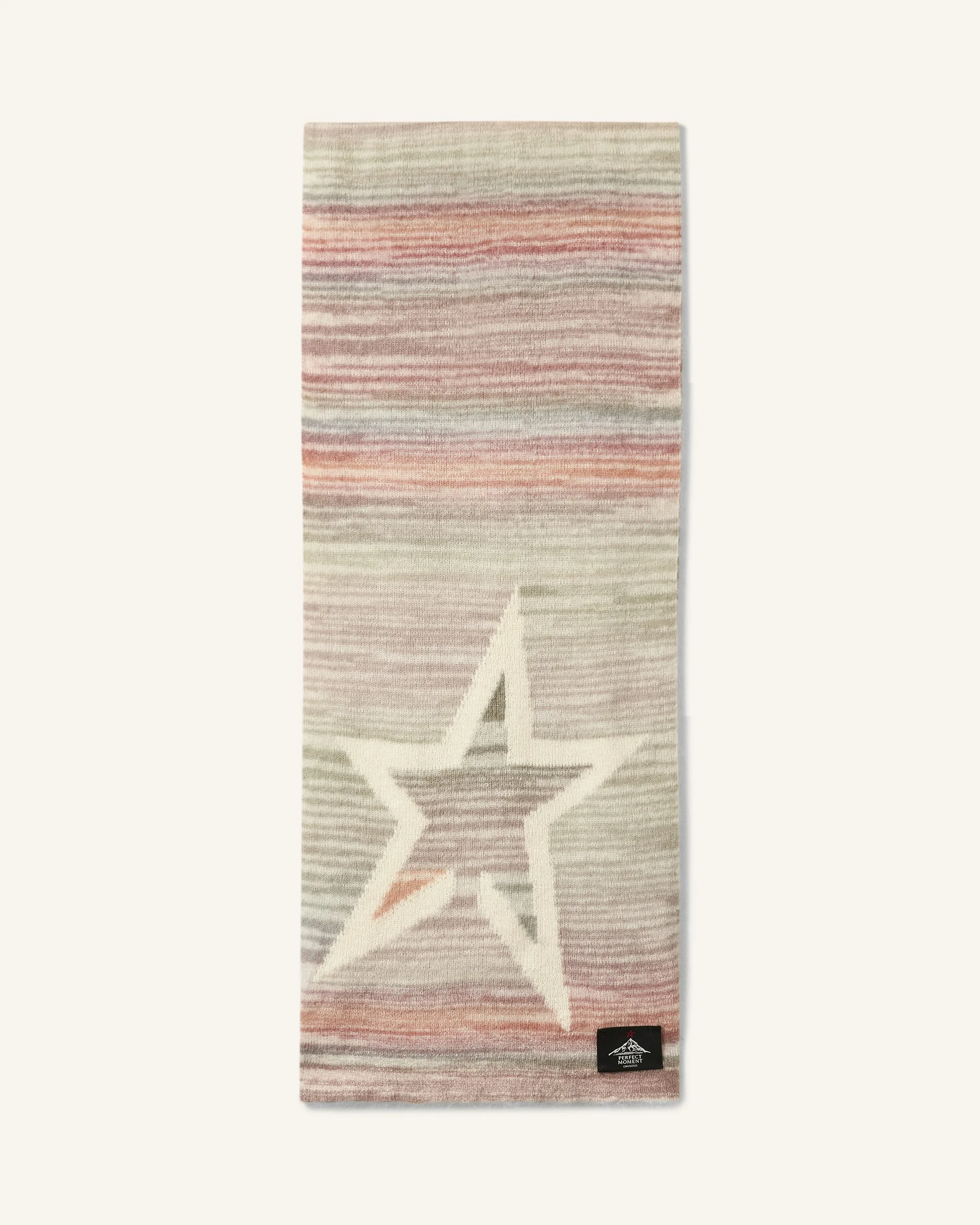 Wool & Mohair Pastel Striped Scarf - 1