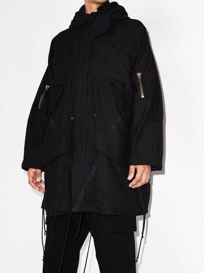 Greg Lauren Sunset patchwork parka outlook