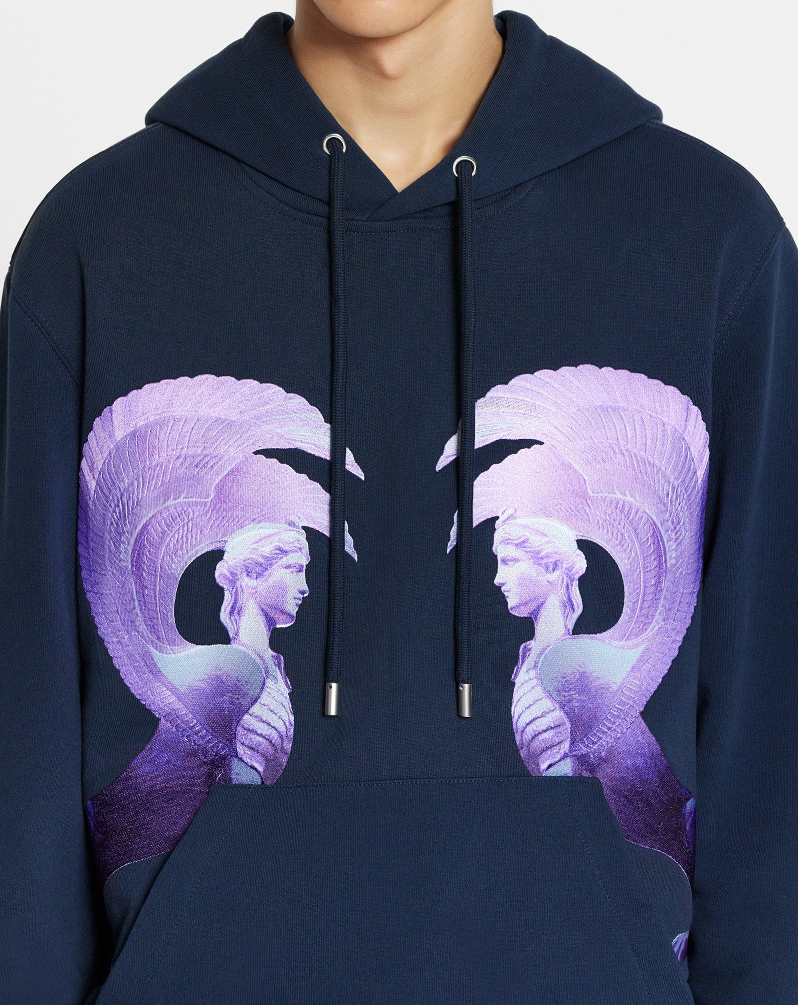 HOODED SWEATER WITH SCI-FI PRINT - 5