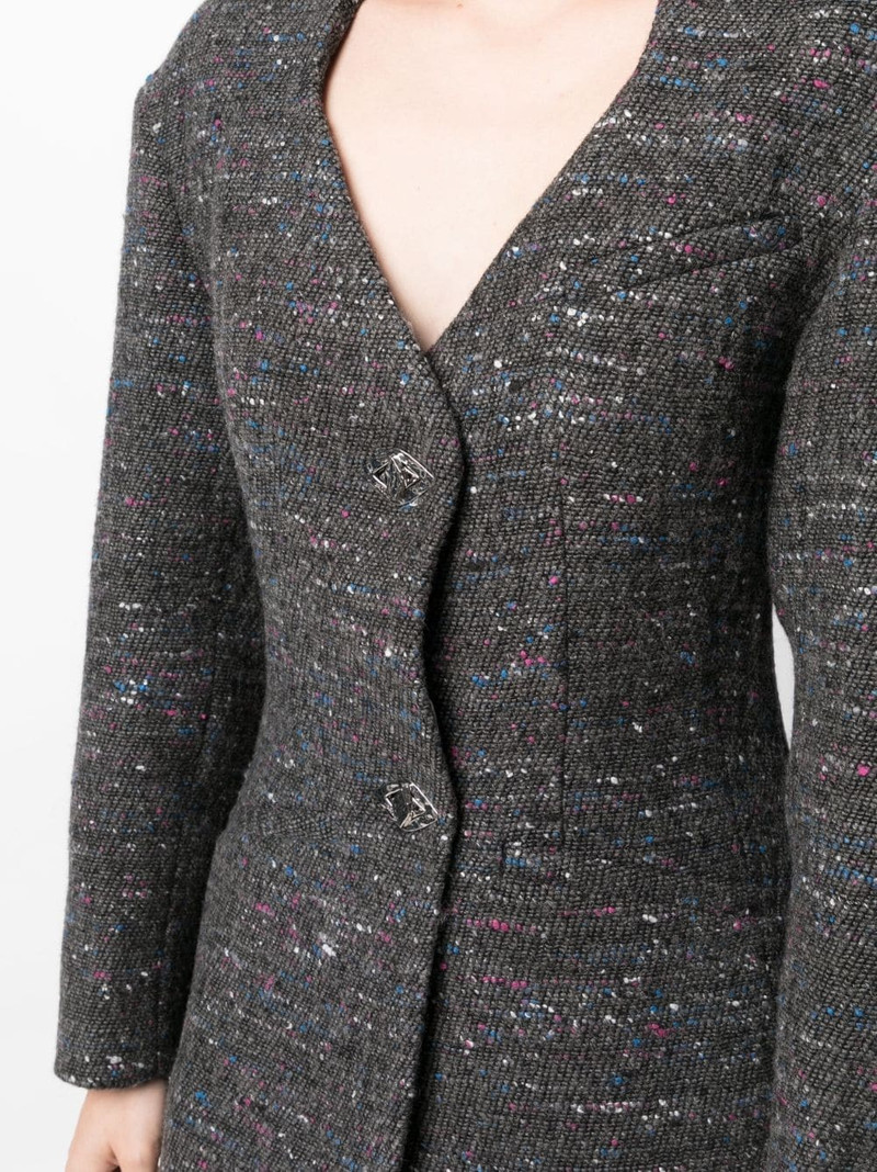 fitted wool-blend blazer 5