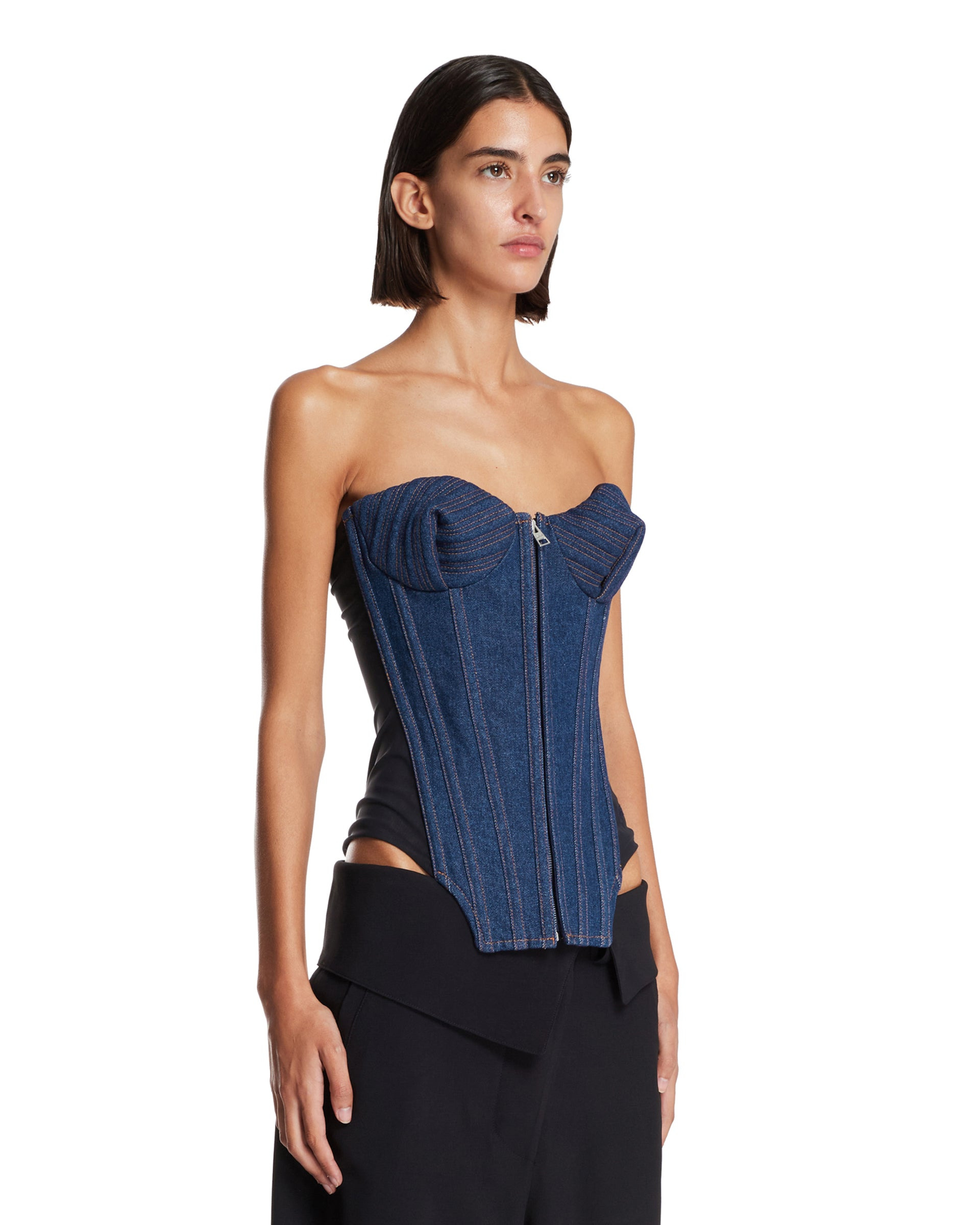 Blue Denim Corset - 4
