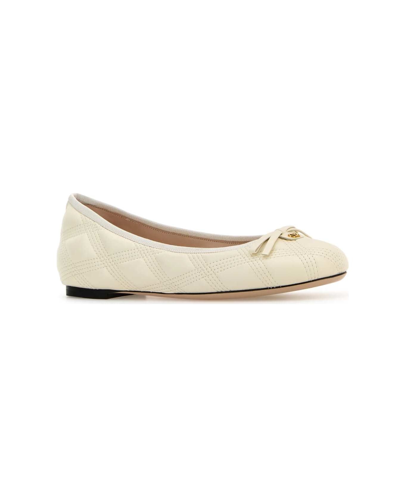 Ballerina | Valentino Garavani Quiltie 67 | T. 05 | Nappa Quilted/nappa/a.brass Logo - 2