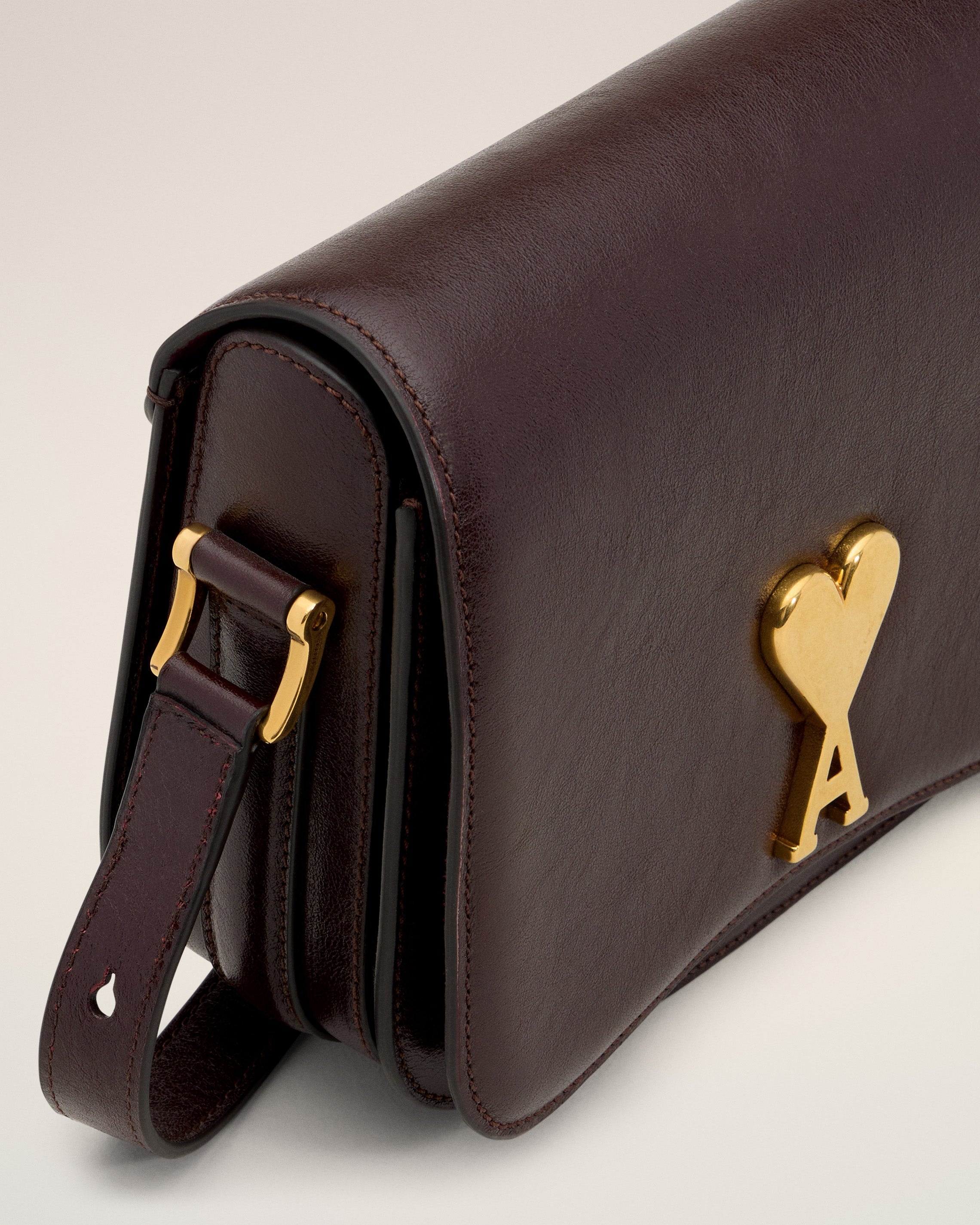 BURGUNDY LEATHER PARIS PARIS BAG - 5