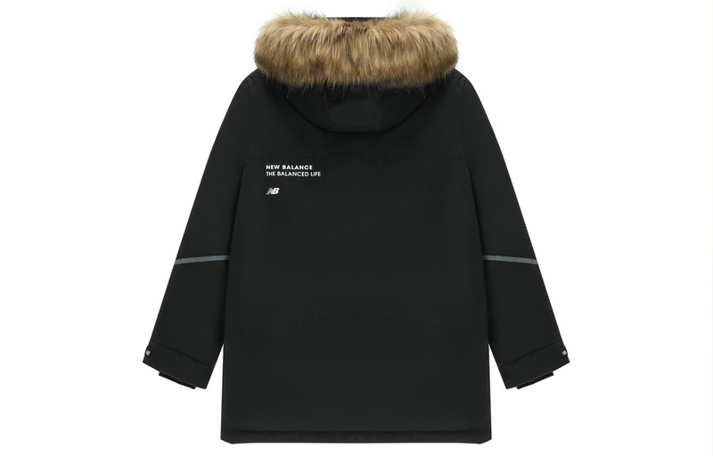 New Balance New Balance Logo Down Jacket 'Black' 5PC44603-BK outlook