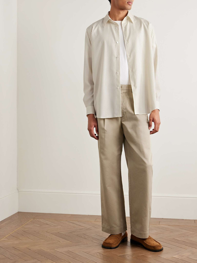 AURALEE Striped Wool Shirt outlook
