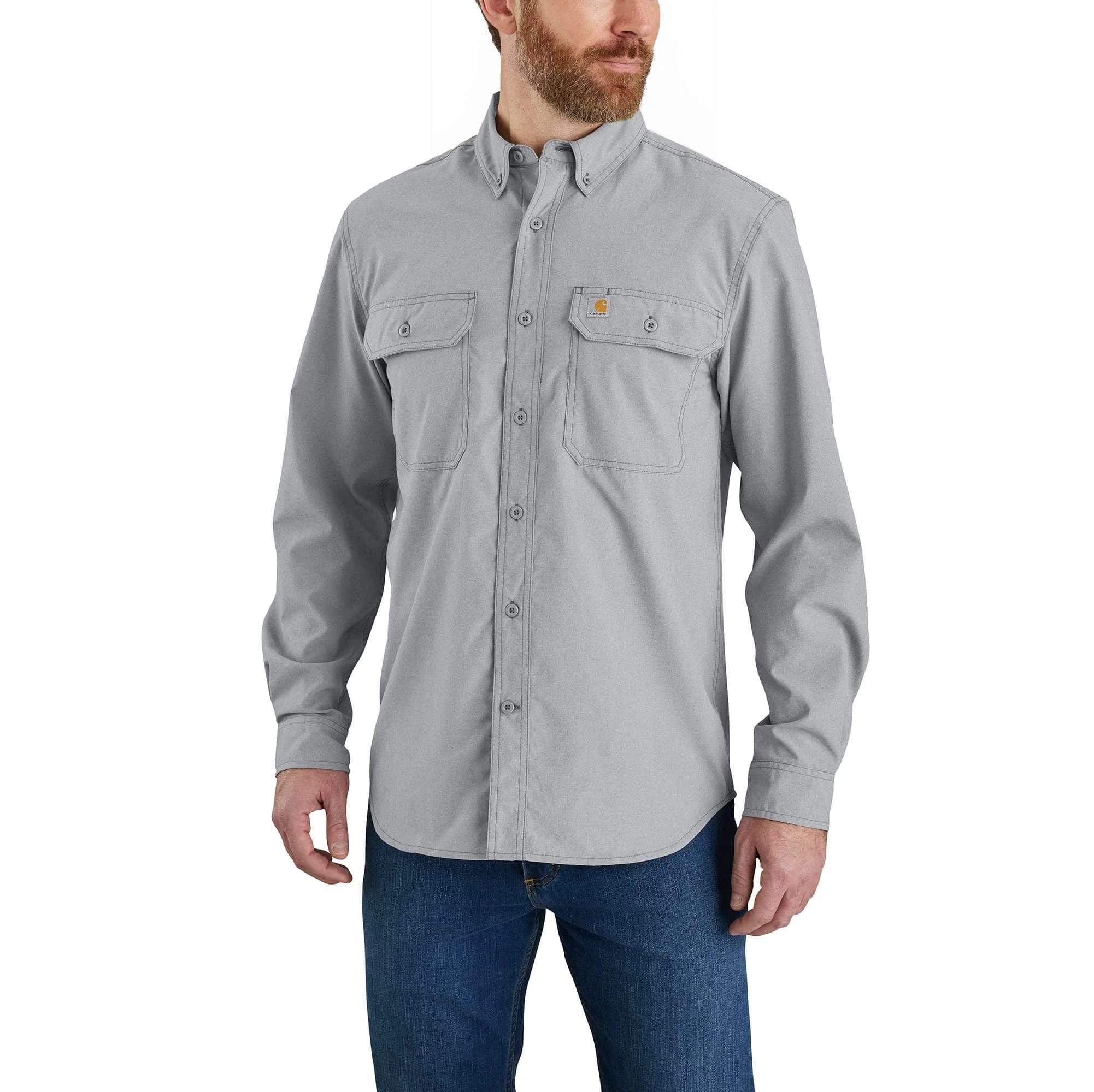 Force Sun Defender™ Chambray Relaxed LS Shirt - 1