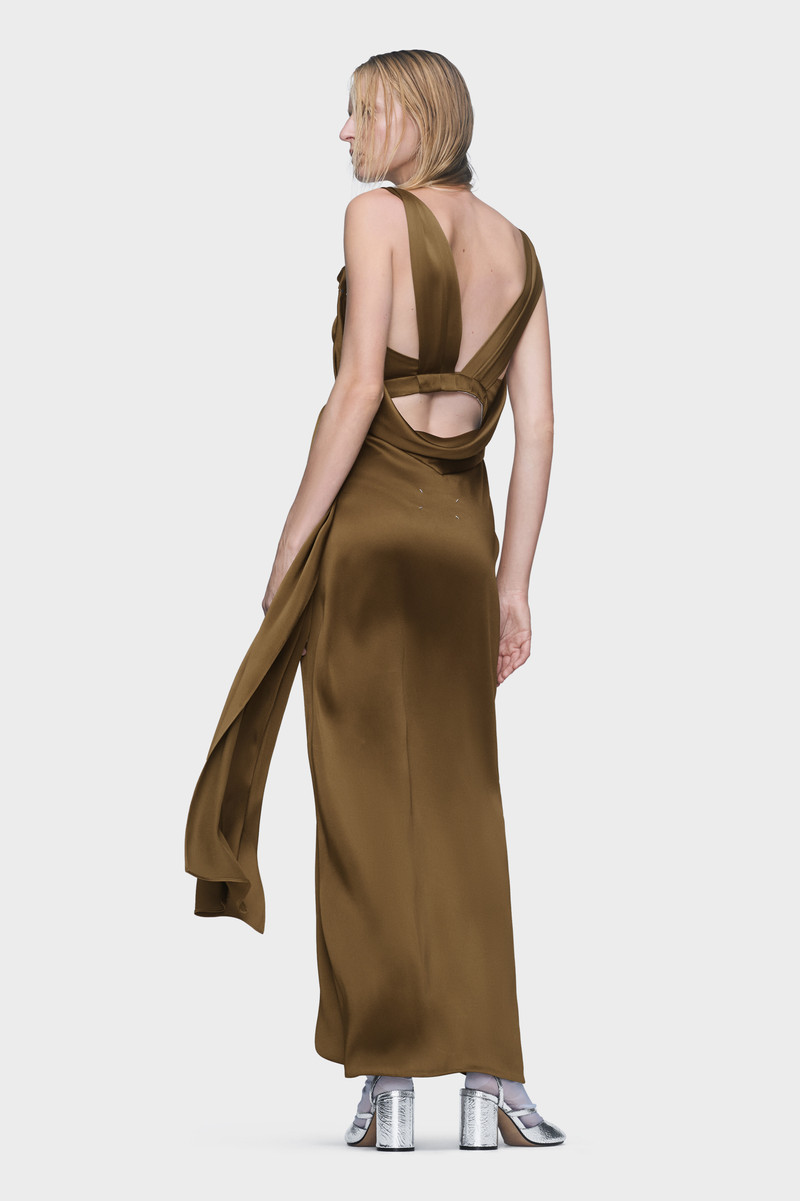 Silk satin maxi dress 4