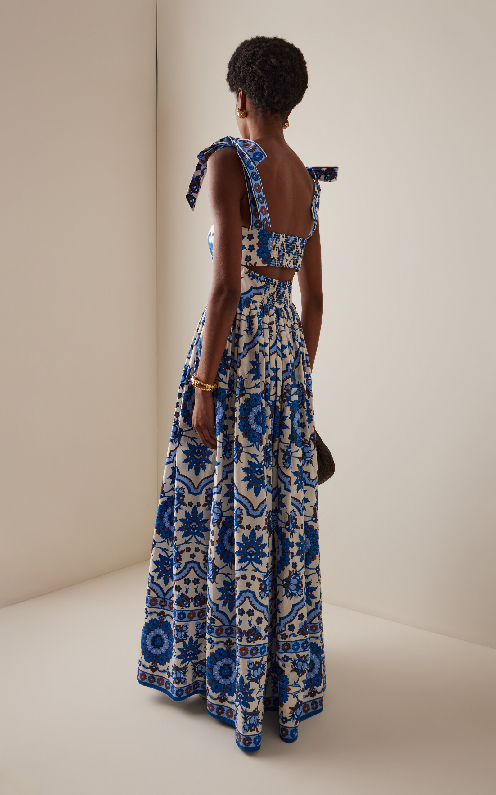 Tula Cotton Poplin Maxi Dress blue - 4